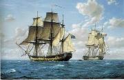 unknow artist Seascape, boats, ships and warships. 106 Germany oil painting reproduction